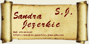 Sandra Jezerkić vizit kartica